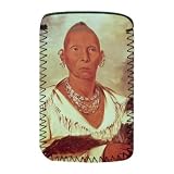 Portrait of Black Hawk, Indian Chief (colour.. - Protective Phone Sock - Art247 - Standard Size