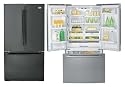 LG Refrigerator LRFC21755SB (Smooth Black) French Door Bottom Freezer Custom Size Fit All 24 in. cabinet or counter