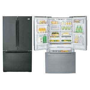 LG Refrigerator LRFC21755SB (Smooth Black) French Door Bottom Freezer Custom Size Fit All 24 in.... by 