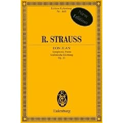 Don Juan: Sinfonische Dichtung. op. 20. Orchester. Studienpartitur. (Eulenburg Studienpartituren)