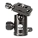 SIRUI Pro Version C-10X Aluminium Ball Head 200 g 29 mm Max Load 4 kg with Rubberised Release Plate and Carry Case