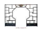 Huge Rose Wood Carving Room Divider Display Cabinet Awk2157
