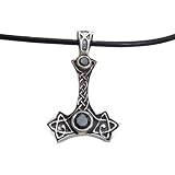Thors Hammer Anh�nger mit Schmucksteinen 925er Silber Schmuckvon "Creativstuff"