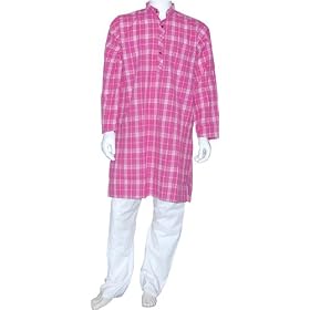 Fashion Clothing Kurta Pajama Long Sleeve Cotton Dress Size M (gkp531)