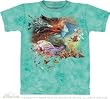 The Mountain Spirit of Flight Birds Butterflies Fantasy Adult Tee T-shirt