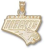 Charlotte Bobcats 14K Gold Logo 5/8'' Pendant