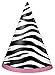 Zebra Print Party Hats, 8ct