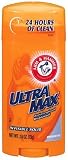 Arm & Hammer Ultra Max Advanced Anti-Perspirant & Deodorant, Invisible Solid, Unscented, Packaging May Vary, 2.6 oz (73.7 g) (Pack of 6)