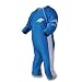 Cyan/White - 12-18 months - Baby & Childrens UV Sun Protection Sunsuit (98% UVPF)
