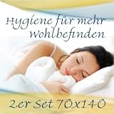 2 Stück Set Matratzenschutz 70×140 cm Nässeschutz PU wasserdicht 70×140 NEU Matratzen-Spannauflage Nässeschutz Matratzenschonbezug