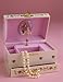 Young Girl Rose Ballerina Musical Jewelry Box