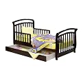 Dream on Me Toddler Bed with Drawer - Espresso