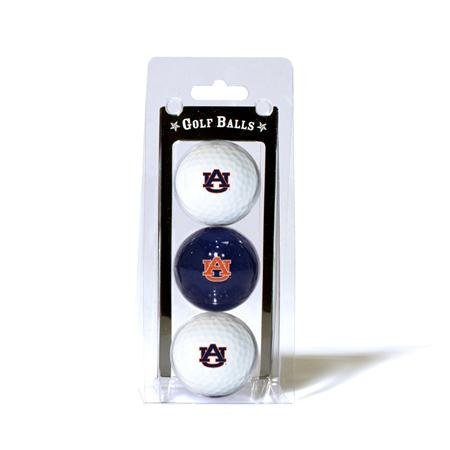 Auburn University Tigers Au Ncaa Team Logo 3 Golf Ball Pack