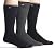 Tommy Hilfiger Men's Flat Knit Crew Socks, Black/Navy/Charcoal, 3-Pack
