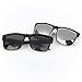 LianSan Designer Oversized Women Men Sunglasses Wayfarer Glasses 81016(2 pairs(black))