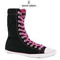 Converse All Star Light Extra Hi Top - Black/ Pink