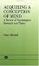 Acquiring A Conception Of Mind: A Review Of Psychological Research And Theory (Essays in Developmental Psychology)
