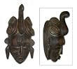 Wood mask, 'Ancient Guro Man' Wood mask, 'Ancient Guro Man'