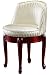 Delmar High-back Swivel Vanity Stool Without Skirt
