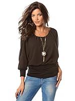 Bleu Marine Top Nirvanna (Negro)