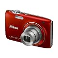 Nikon Coolpix S3100 Digitalkamera (14 Megapixel, 5-fach opt. Zoom, 6,7 cm (2,7 Zoll) Display, HD Video, bildstabilisiert) rot