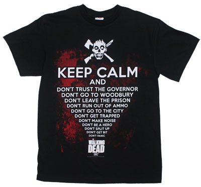 The Walking Dead Keep Calm Men's T-Shirt