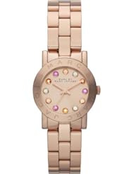 Marc by Marc Jacobs Amy Dexter Rose Dial Rose Gold-tone Ladies Watch MBM3219