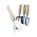 Laura Ashley 3A097192 5-Piece Long Handled Garden Tool Set
