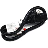 Monoprice 2ft 14AWG Power Cord Cable w/ 3 Conductor PC Power Connector Socket (C13/5-15P) - Black