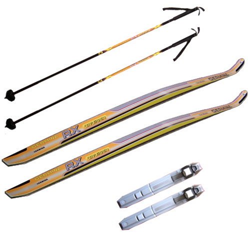Langlaufski 170cm; Cruiser NO-WAX; im Set + Bindung + Stöcke