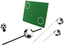 Fackelmann 50284 Fußball-Party-Set Torwand Picker Trinkhalme Rio Btl