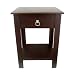 Square Accent Side Table - Mahogany