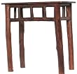 Log Wood Rectangle Table With Bark 26" x 12" x 24"