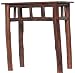 Log Wood Rectangle Table With Bark 26" x 12" x 24"