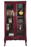 Traditional 31w 4-shelf Bookcase With Glass Doors