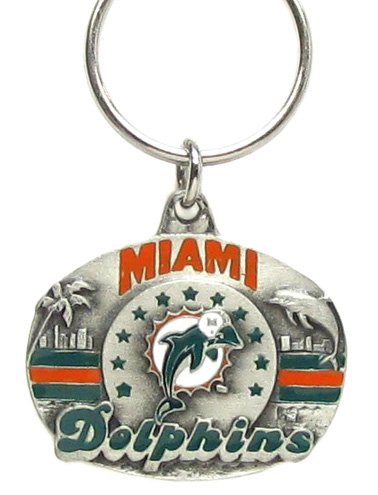 NFL Team Design Key Ring - Miami Dolphins