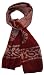 Pure Silk Batik Tie Dye Silk Scarf: Brown and Light Brown