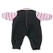 Rifi High Simulation Baby Doll's Clothes Denim Pants Red Stripes 14 to 16 inches Dolls