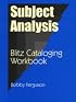 Subject Analysis: Blitz Cataloging Workbook