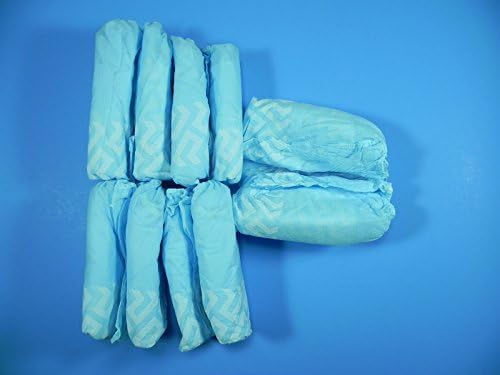 Blue Medical Booties Non-Slip Shoe Covers Package of 50 Pair - 100 Covers