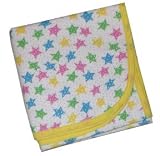 Pastel Stars Flannel Receiving Blanket