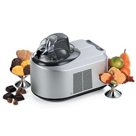 Magimix Gelata Chef ice cream maker in satin steel finish