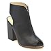 Mi.Im Nelly-01 Women's Stylish Peep Open Toe And Back Two Tone Zip Ankle Booties