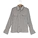 Misscat Women Sexy Button Down Shirt Casual Long Sleeve Slim T-shirt Blouse Tops