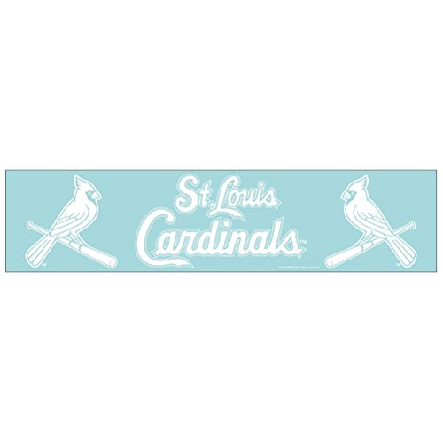 St. Louis Cardinals Official MLB 4 inch x 17 inch Die Cut Car Decal by Wincraft