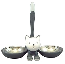A di Alessi Tigrito Cat Bowl, Grey, (AMMI09 G)