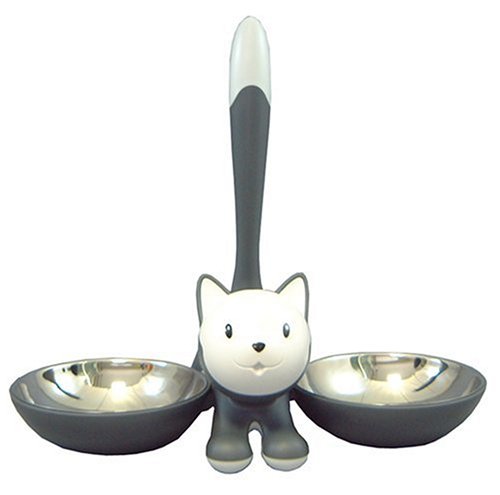 City Travel Guides Discounted  Outdoor Living : A di Alessi "Tigrito" Cat Bowl - Grey