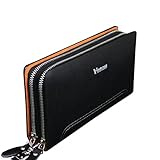 [ヴァキュア] VACUA セカンドバッグ メンズ スペインレザー 牛革 ダブルファスナー　VA-001 【ブラック】