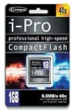Integral i-Pro - Flash memory card - 1 GB - 40x - CompactFlash Card