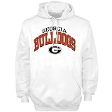 Georgia Bulldogs White Arched Hoody Sweatshirt